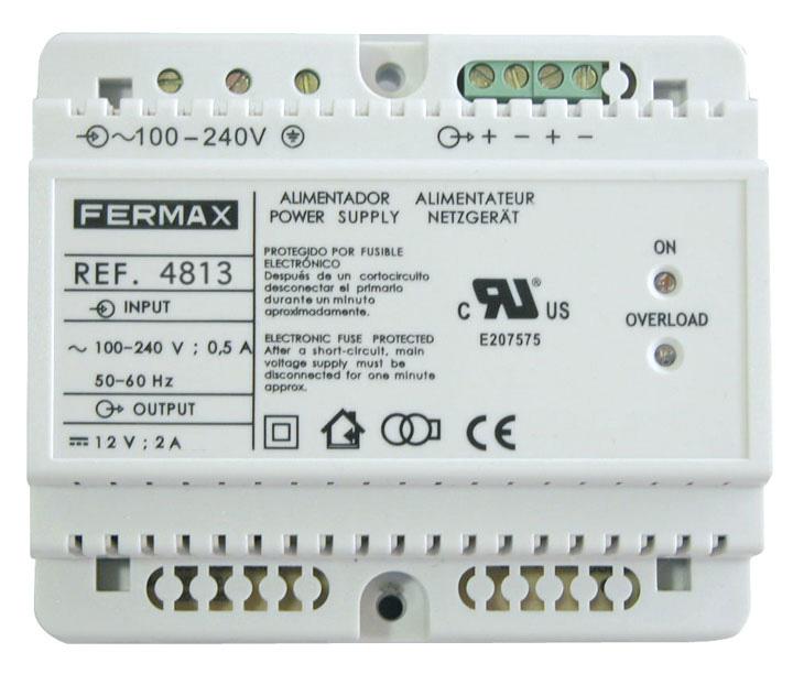 P.S.U. DIN6 100-240VAC/12VDC-2A