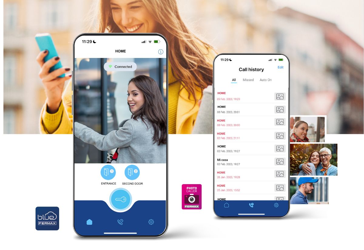 Direct door opening and Photocaller, new features of BLUE by Fermax